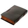 Notebook with Leather Cover Embossed with a Horse and Inscription Gallop to Greatness